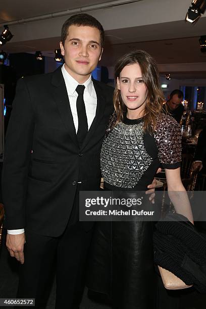 Karl Glusman and Juliette Maillot attend the Annual Charity Dinner Hosted By The AEM Association Children Of The World For Rwanda At Espace Pierre...