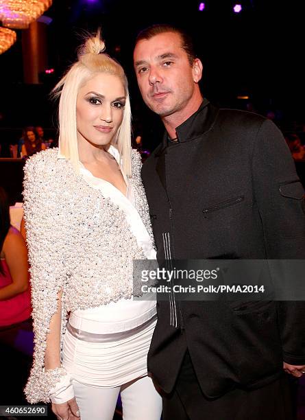 Recording artists Gwen Stefani and Gavin Rossdale attend the PEOPLE Magazine Awards at The Beverly Hilton Hotel on December 18, 2014 in Beverly...