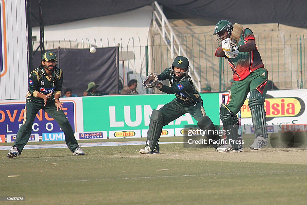 A match between  Pakistan "A" versus Kenya cricket team in...