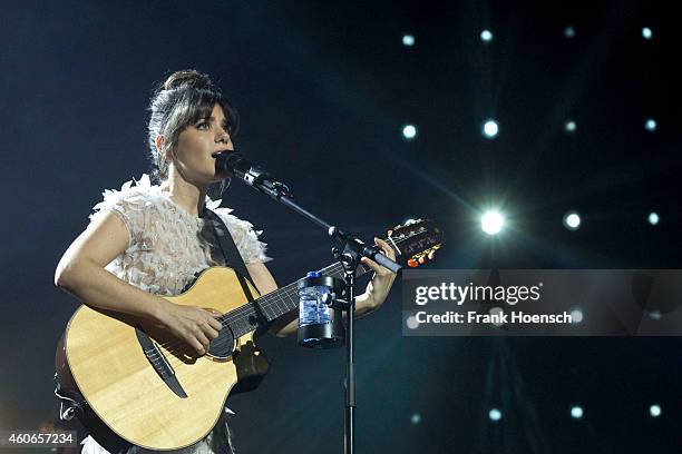 Singer Katie Melua performs live during the Night of the Proms 2014 at the O2 World on December 18, 2014 in Berlin, Germany.