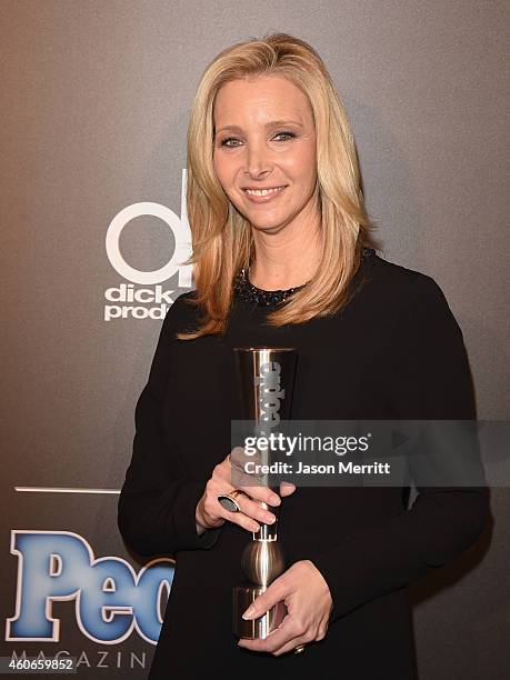 Actress Lisa Kudrow, winner of Television Performance of the Year - Actress, poses in the press room during the PEOPLE Magazine Awards at The Beverly...