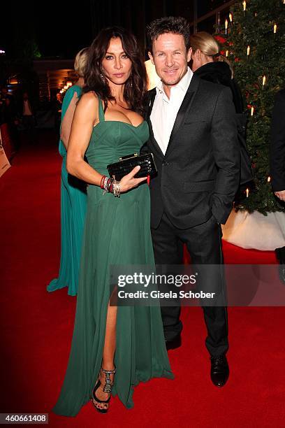 Felix Baumgartner and Micaela Schwarzenberger during the 20th Annual Jose Carreras Gala on December 18, 2014 in Rust, Germany.