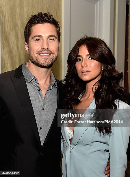 Actors Eric Winter and Roselyn Sanchez attend the PEOPLE Magazine Awards at The Beverly Hilton Hotel on December 18, 2014 in Beverly Hills,...