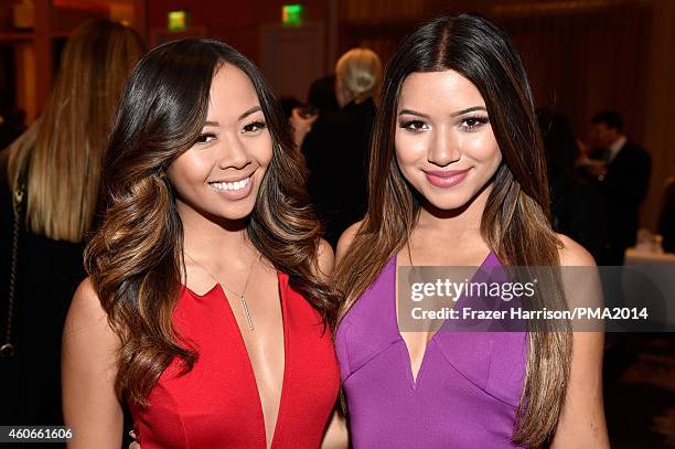 Singer Liane V and model Julia Kelly attend the PEOPLE Magazine Awards at The Beverly Hilton Hotel on December 18, 2014 in Beverly Hills, California.