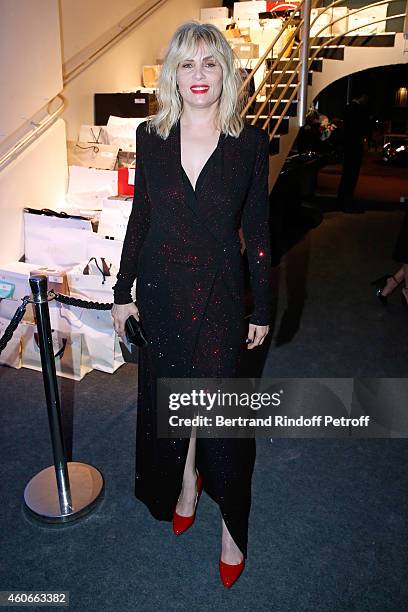 Actress Emmanuelle Seigner attends the Annual Charity Dinner hosted by the AEM Association Children of the World for Rwanda. Held at Espace Cardin on...