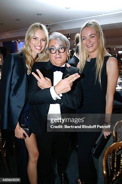 Model Karolina Kurkova, Giuseppe Zanotti and Virginie Courtin Clarins attend the Annual Charity Dinner hosted by the AEM Association Children of the...