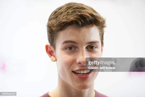 Musician Shawn Mendes attends 103.5 KISS FM's Jingle Ball 2014 at Allstate Arena on December 18, 2014 in Chicago, Illinois.
