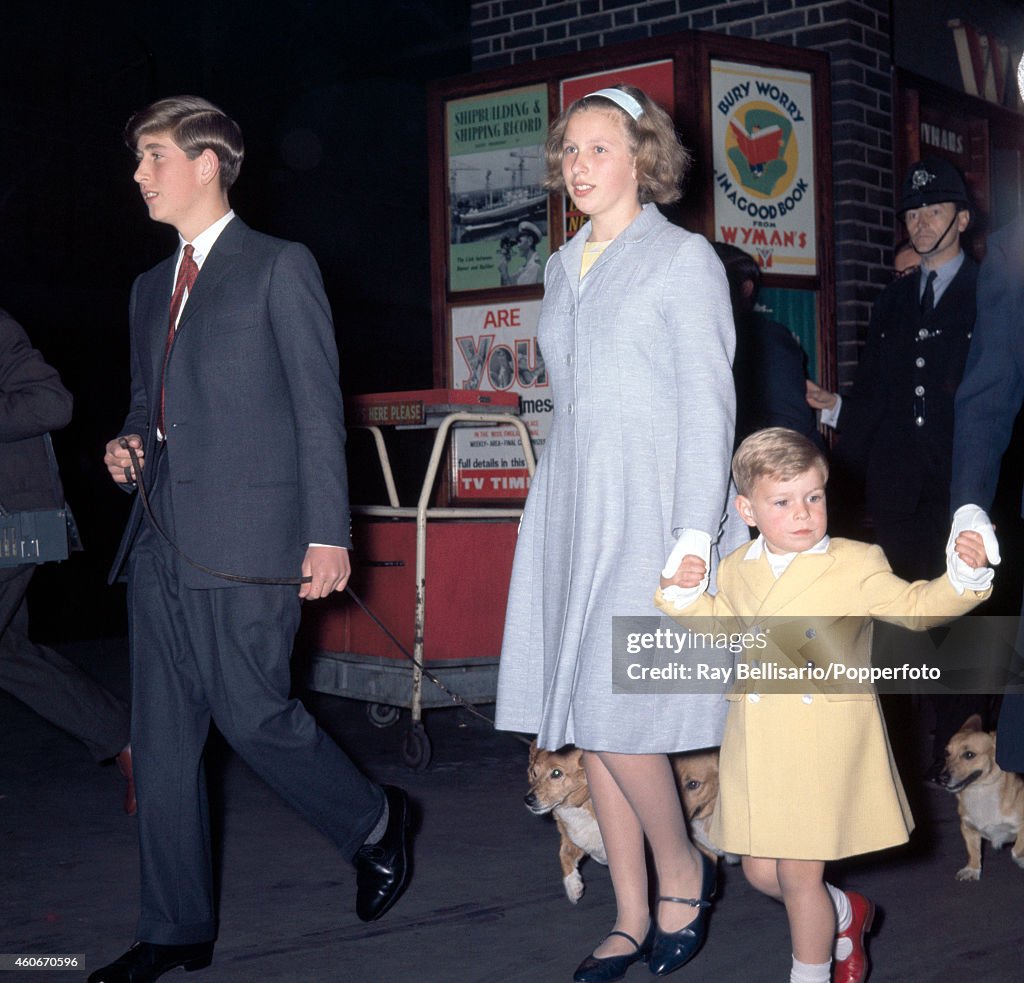 Prince Charles With Princess Anne And Prince Andrew