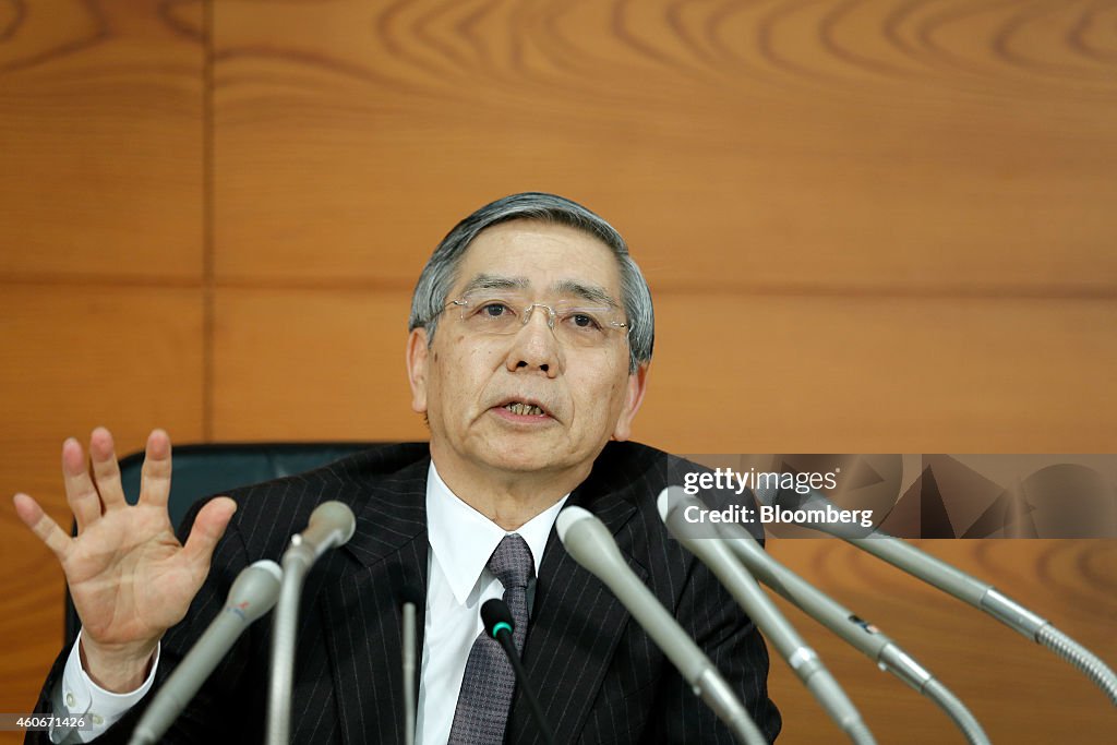 Bank Of Japan Governor Haruhiko Kuroda News Conference