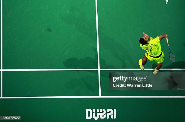 Chai Biao and Hong Wei of China in action against Ko Sung and Shin Bael Choel of Korea during the Men's Doubles on day three of the BWF Destination...