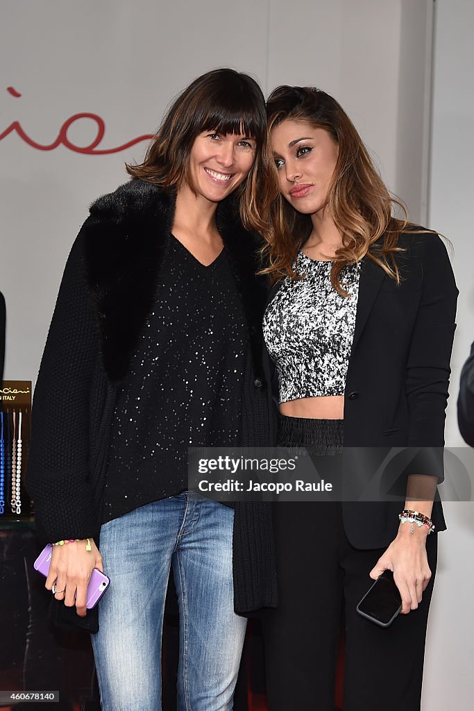 Belen Rodriguez Visits Store In Milan