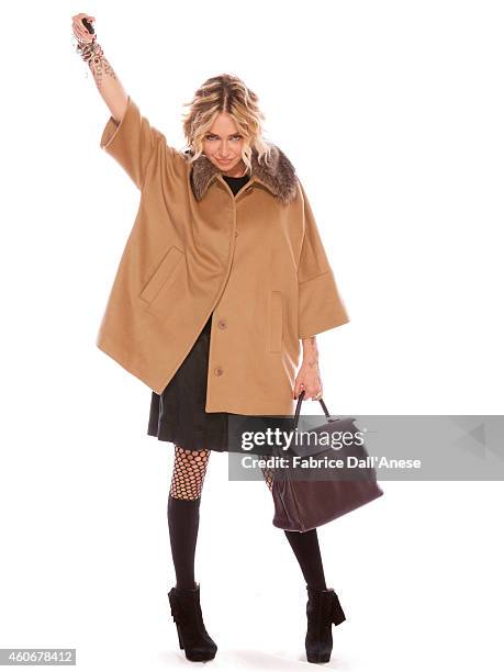 Actress Paola Barale is photographed for Vanity Fair - Italy on November 10, 2013 in Rome at the Rome Film Festival, Italy.