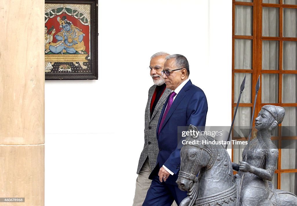 Prime Minister Narendra Modi Meets Bangladesh President Abdul Hamid