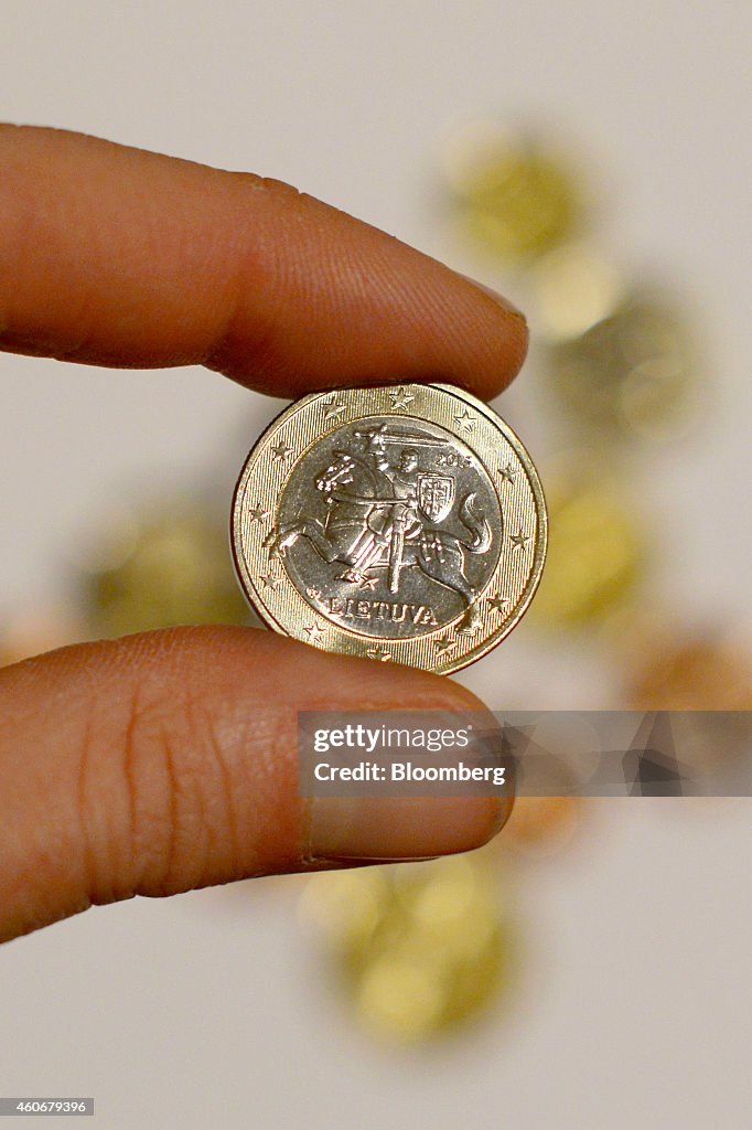 Minting Of Lithuania's New Euro Coins