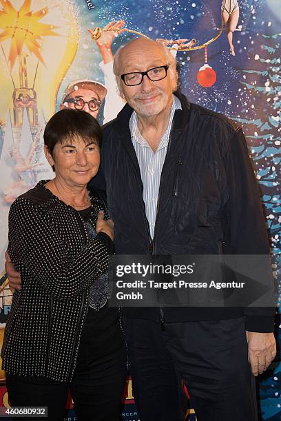 Karl Dall and his wife Barbara attend the 11th Roncalli Christmas Circus at Tempodrom on December 19, 2014 in Berlin, Germany.