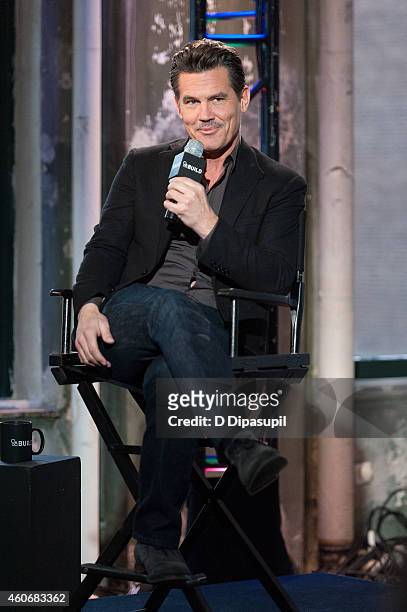 Josh Brolin attends AOL Build Speaker Series Presents: Josh Brolin at AOL Studios In New York on December 19, 2014 in New York City.