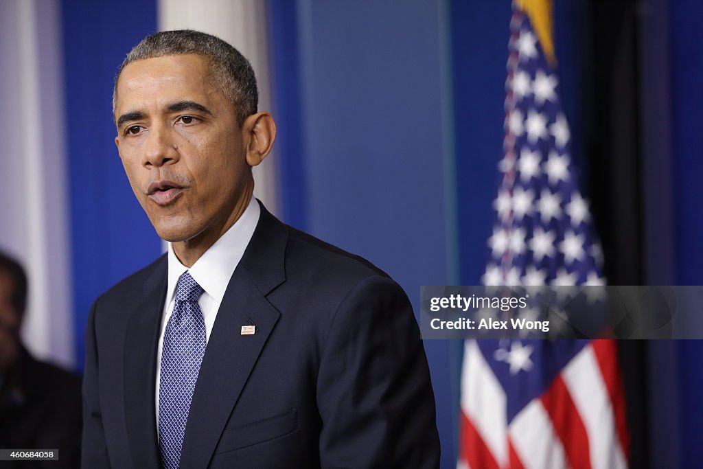 President Obama Holds End-Of-Year News Conference At The White House