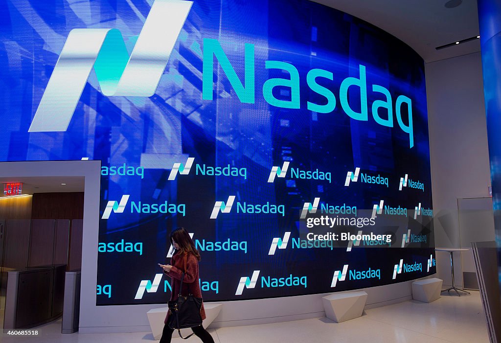 Inside The Nasdaq MarketSite As Juno Therapeutics Releases IPO