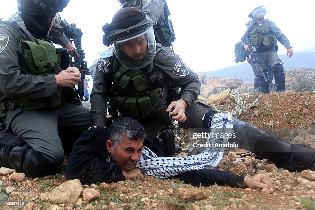 Clashes between Israeli security and Palestinians in Ramallah