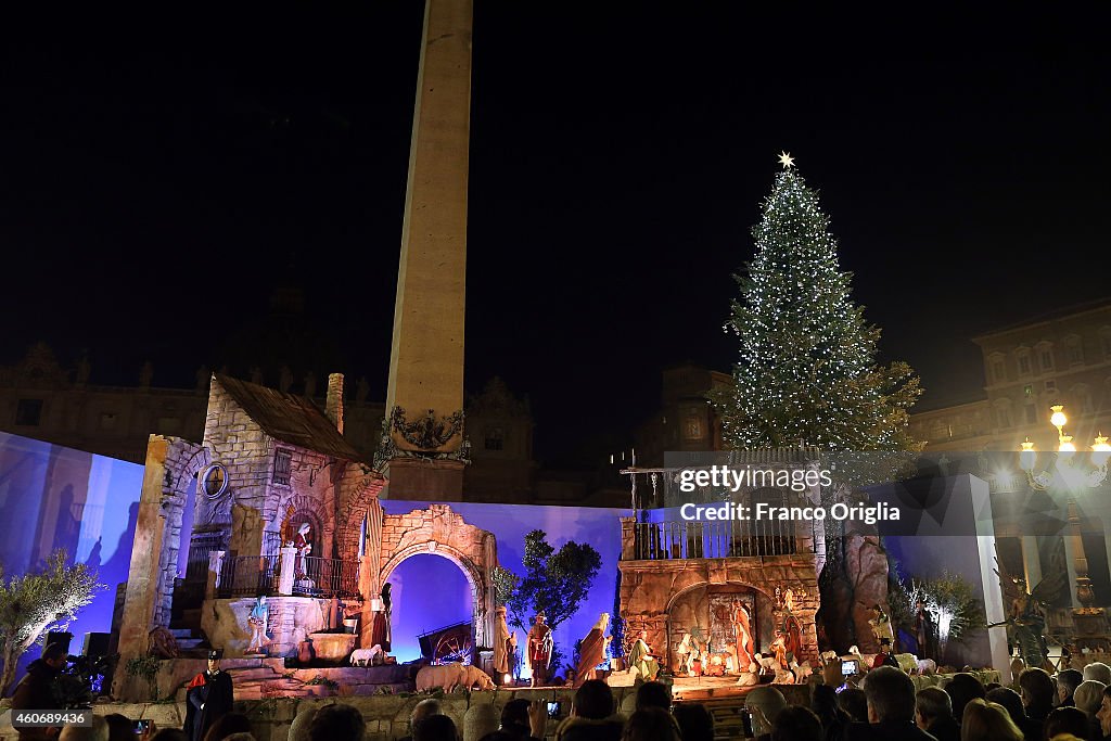 Saint Peter's Square Christmas Tree Switch On Ceremony