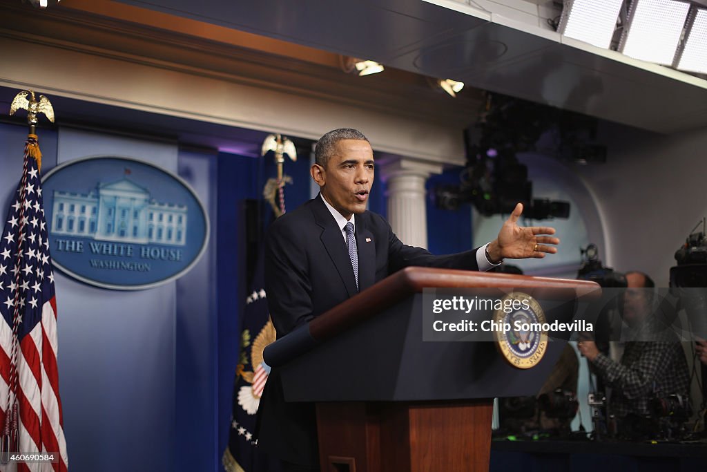 President Obama Holds End-Of-Year News Conference At The White House