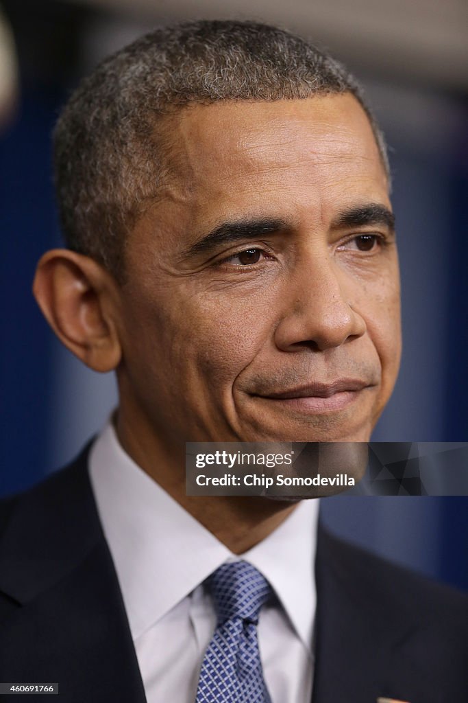 President Obama Holds End-Of-Year News Conference At The White House