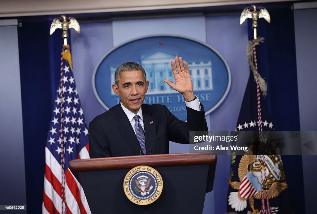 President Obama Holds End-Of-Year News Conference At The White House