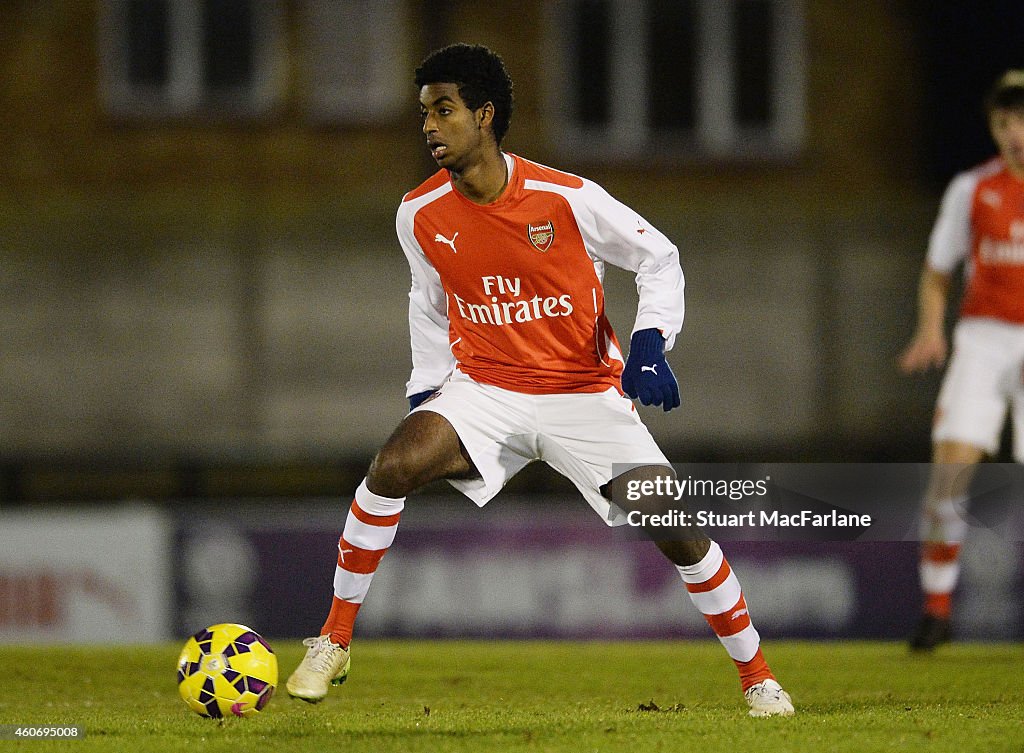 Arsenal v Reading: FA Youth Cup, 3rd Round