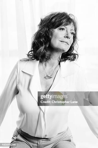 Actress Susan Sarandon is photographed for Guardian Newspaper on July 23, 2014 in New York City.