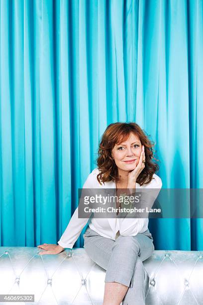 Actress Susan Sarandon is photographed for Guardian Newspaper on July 23, 2014 in New York City.