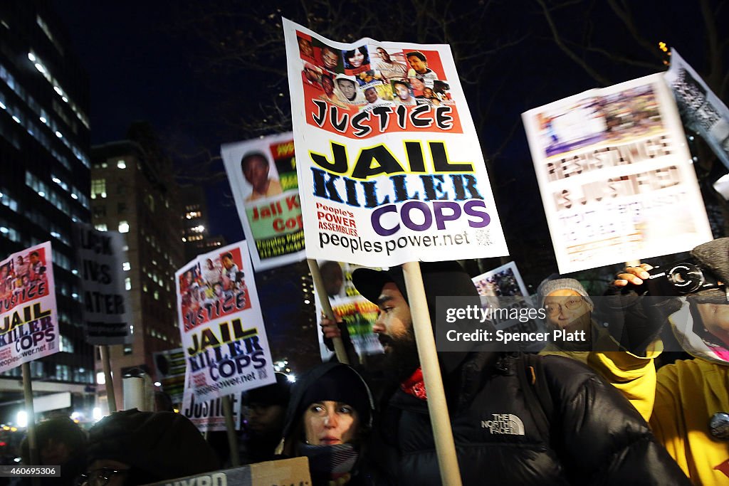 Rally In Support Of Police Officers Takes Place At NY City Hall