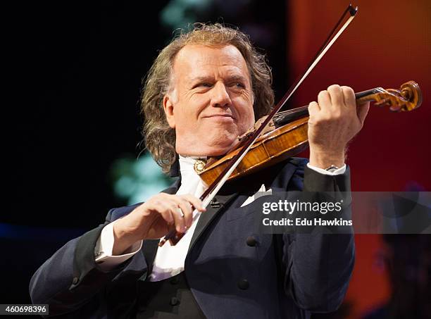 Andre Rieu performs on stage at SSE Arena Wembley on December 19, 2014 in London, United Kingdom.
