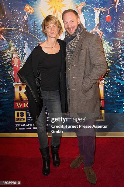 Johann von Buelow and his wife Katrin attend the 11th Roncalli Christmas Circus at Tempodrom on December 19, 2014 in Berlin, Germany.