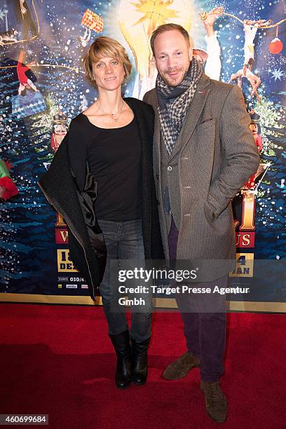 Johann von Buelow and his wife Katrin attend the 11th Roncalli Christmas Circus at Tempodrom on December 19, 2014 in Berlin, Germany.
