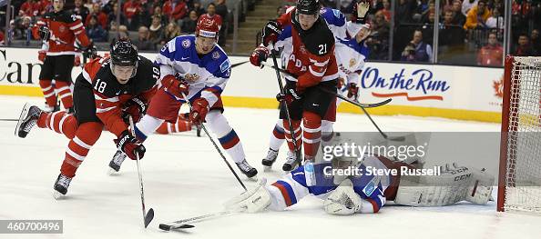 Team Canada out shoots Team Russia 53-20 but loses 2-1 in overtime in a 2015 IIHF World Junior Championship exhibition game Team Canada out shoots Team Russia 53-20 but loses 2-1 in overtime in a 2015 IIHF World Junior Championship exhibition game