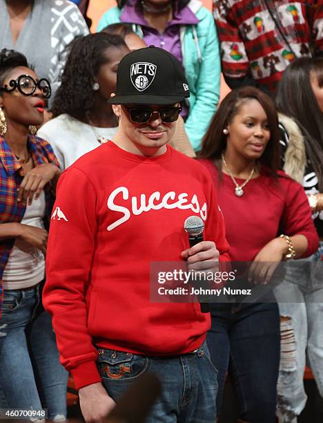 Blind Fury attends The BET "106 & Park" Finale at BET Studios on December 19, 2014 in New York City.