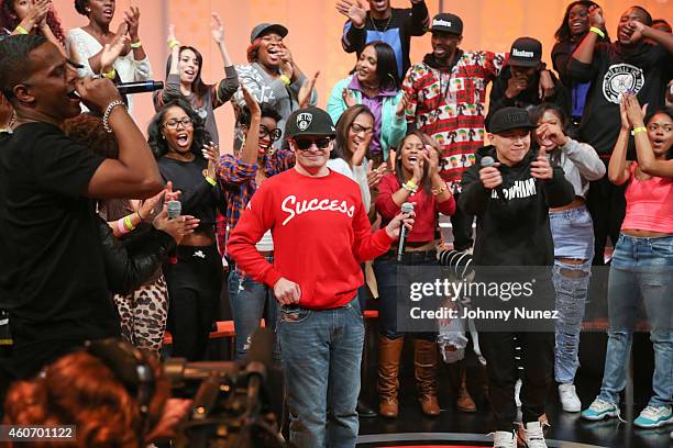 Blind Fury attends The BET "106 & Park" Finale at BET Studios on December 19, 2014 in New York City.