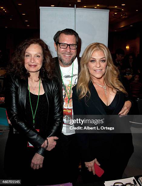 Actress Deborah Van Valkenburgh, actor Jim J. Bulloch and actress Lydia Cornell reunite for "Too Close For Comfort" at The Hollywood Show at Lowes...