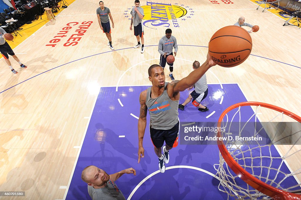 Oklahoma City Thunder v Los Angeles Lakers