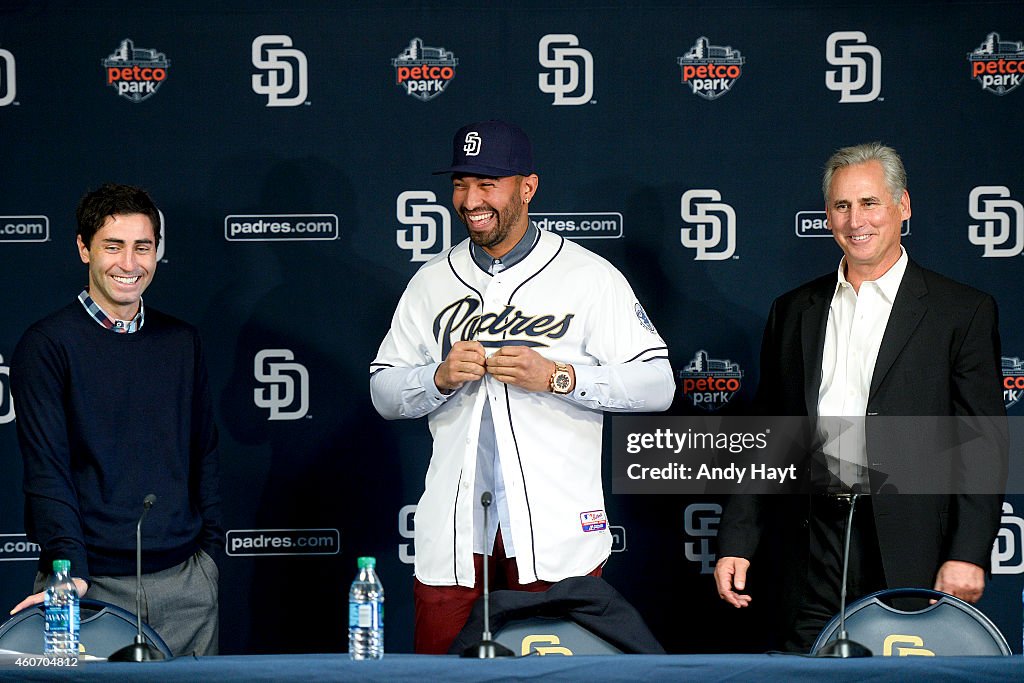 San Diego Padres Introduce Matt Kemp