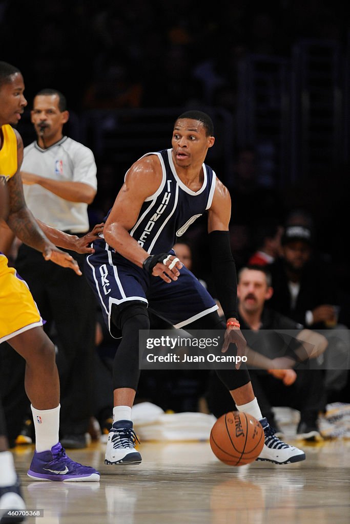 Oklahoma City Thunder v Los Angeles Lakers