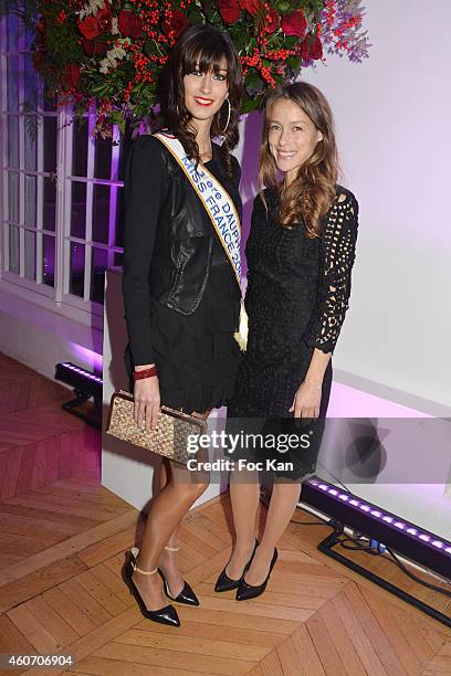 1ere Dauphine Miss France 2007 Sophie Vouzelaud and actress Estelle Skornik attend 'Aloha' Luxury Shop : 1rst Anniversary Party Cocktail At Salons...