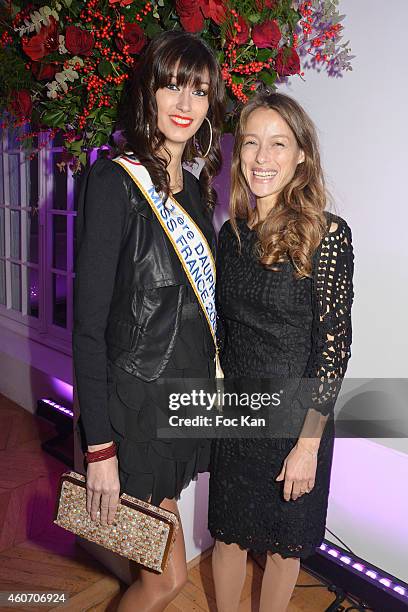 1ere Dauphine Miss France 2007 Sophie Vouzelaud and actress Estelle Skornik attend 'Aloha' Luxury Shop : 1rst Anniversary Party Cocktail At Salons...