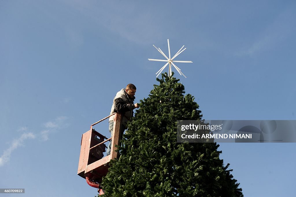 KOSOVO-CHRISTMAS-TREE