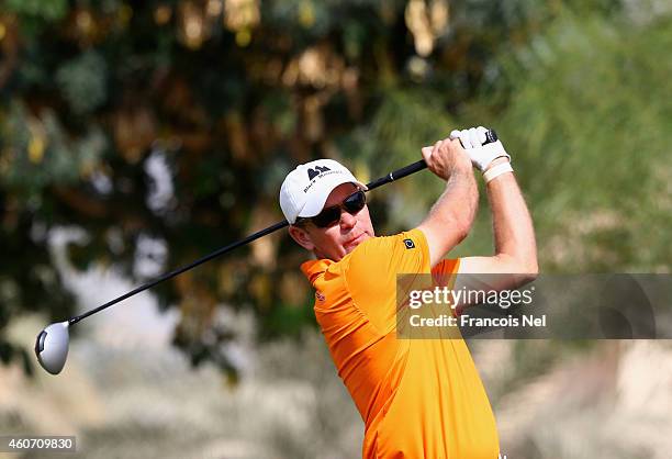 Simon Yates of Scotland in action during the third round of the Dubai Open at The Els Club Dubai on December 20, 2014 in Dubai, United Arab Emirates.