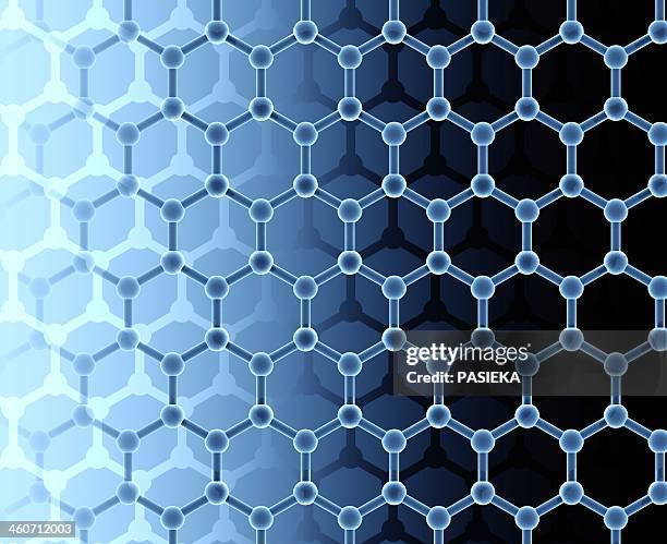 graphene sheet artwork - graphite stock illustrations
