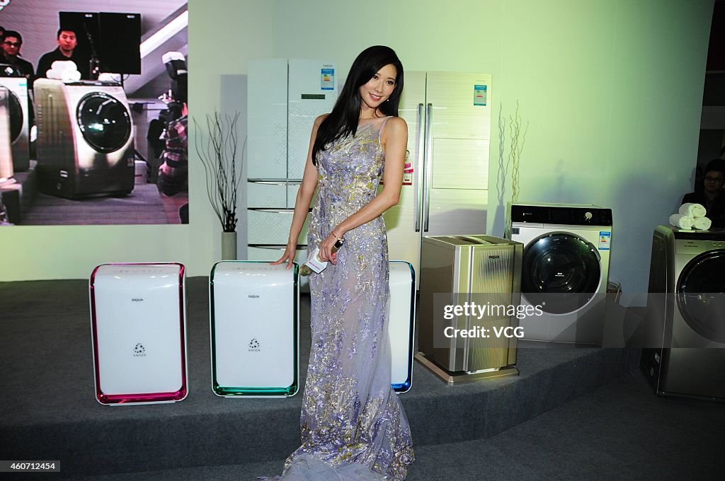 Lin Chi-ling Attends Commercial Event Of Sanyo In Shanghai