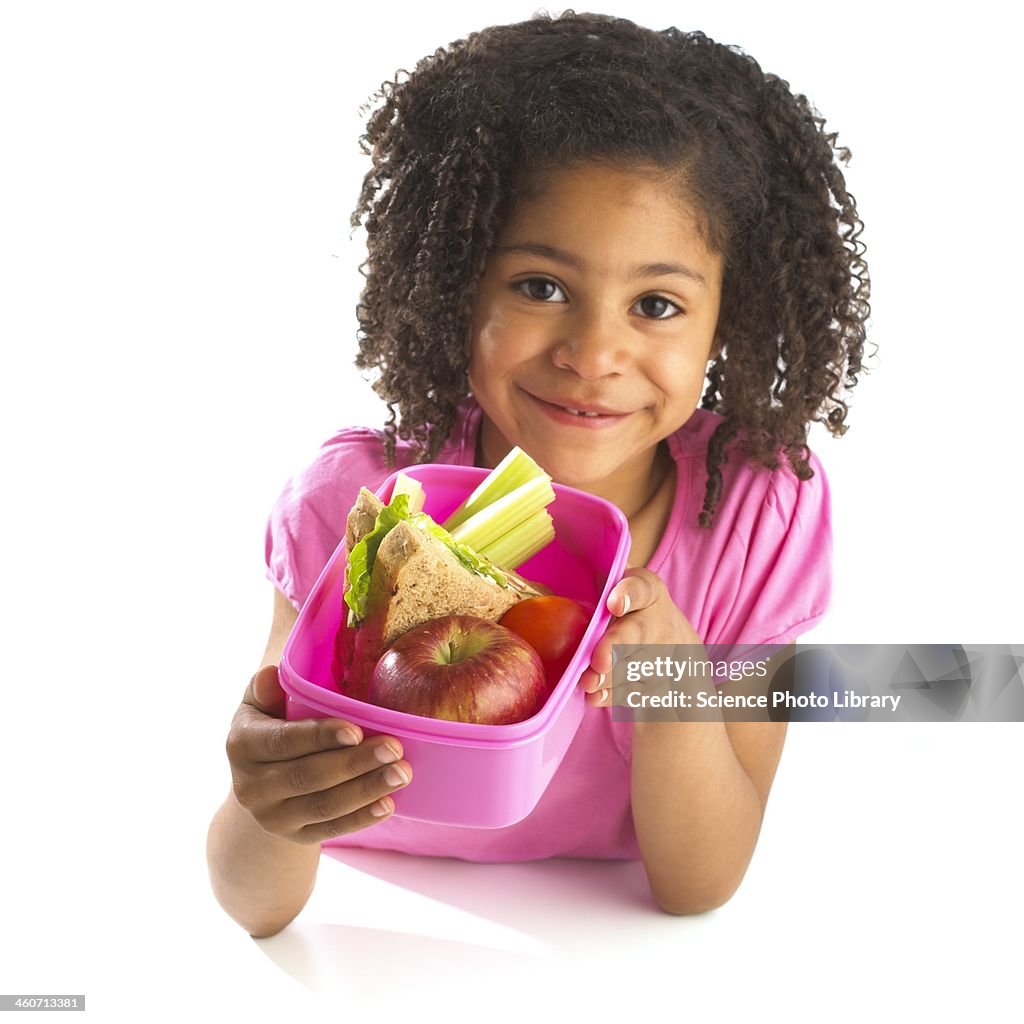 Healthy packed lunch