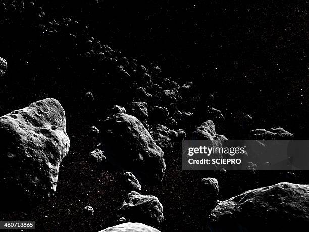 asteroids, artwork - asteroid stock illustrations