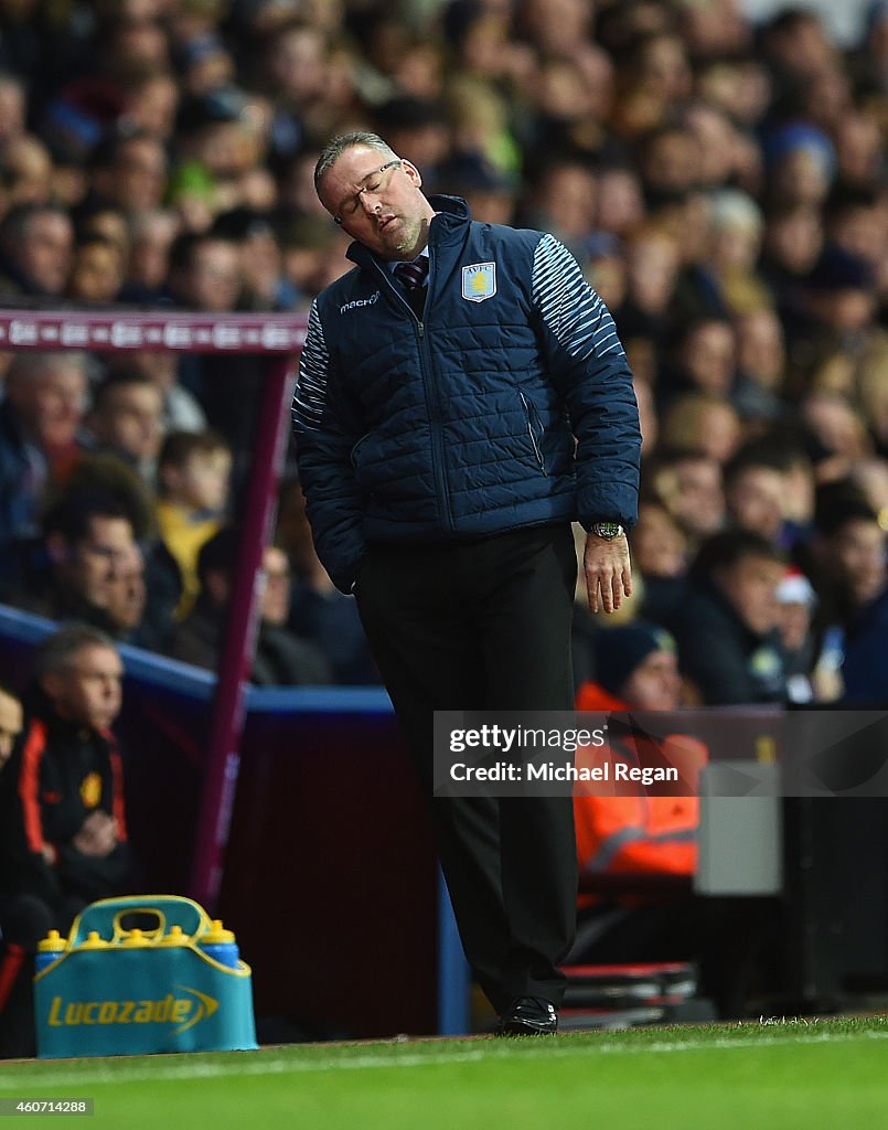 Aston Villa v Manchester United - Premier League